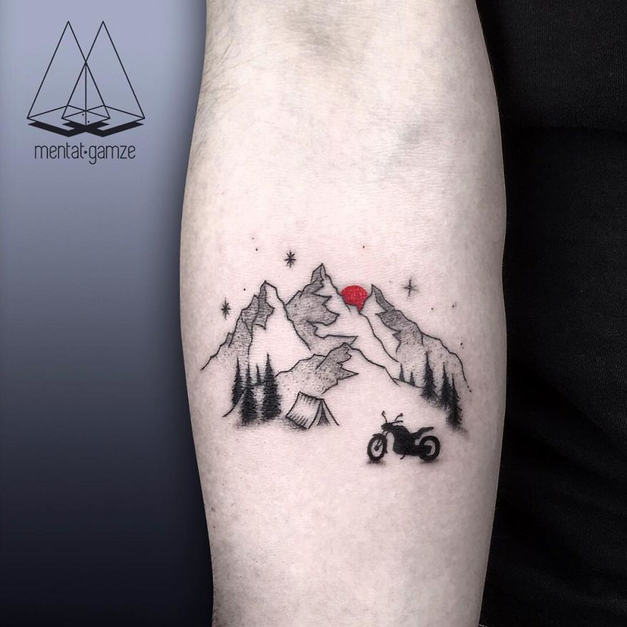Camping Tattoos 73