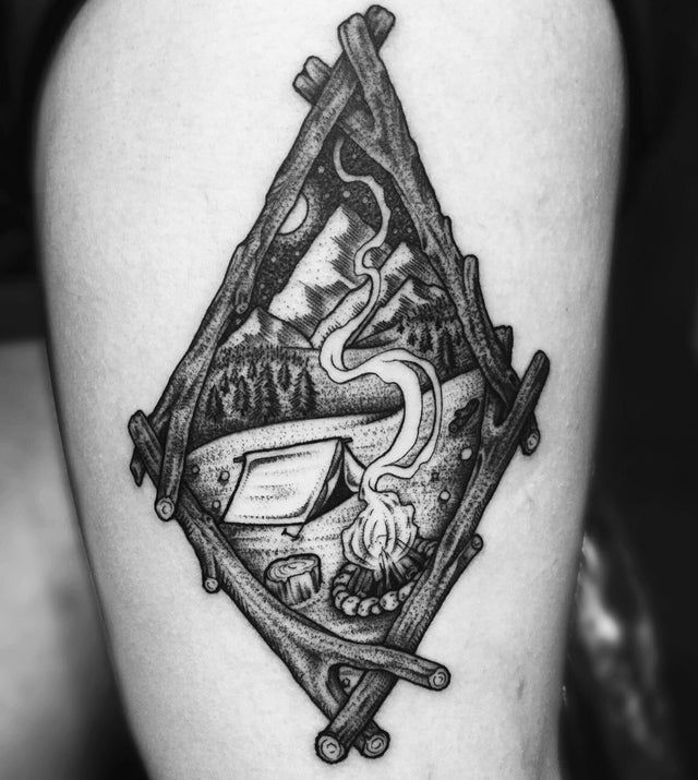 Camping Tattoos 81