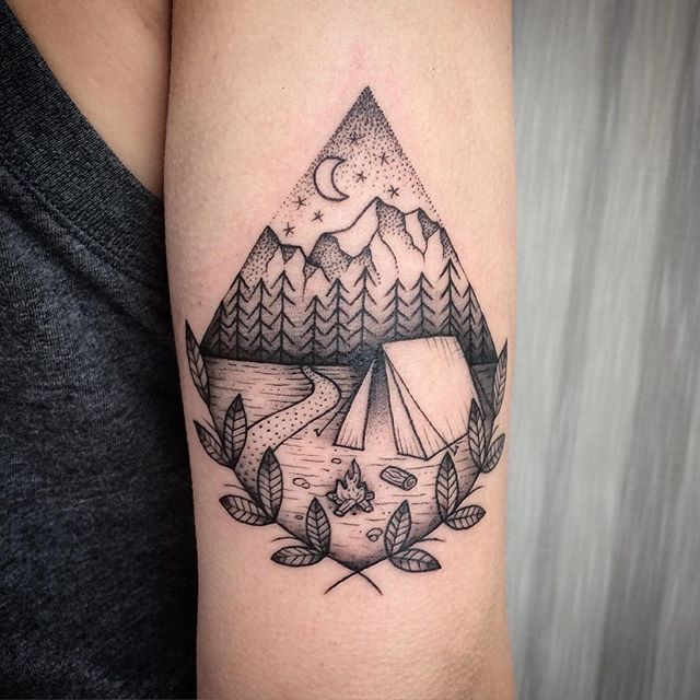 Camping Tattoos 82