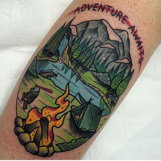 Camping Tattoos 85
