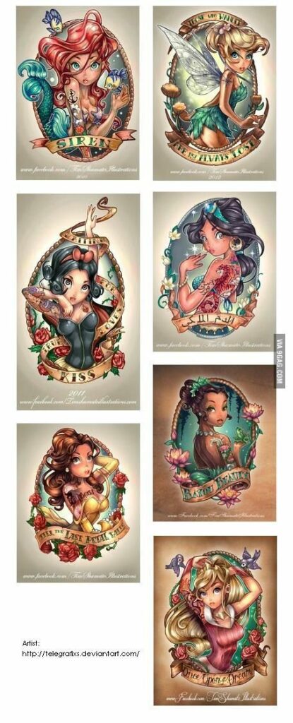 Disney Princess Tattoo 48