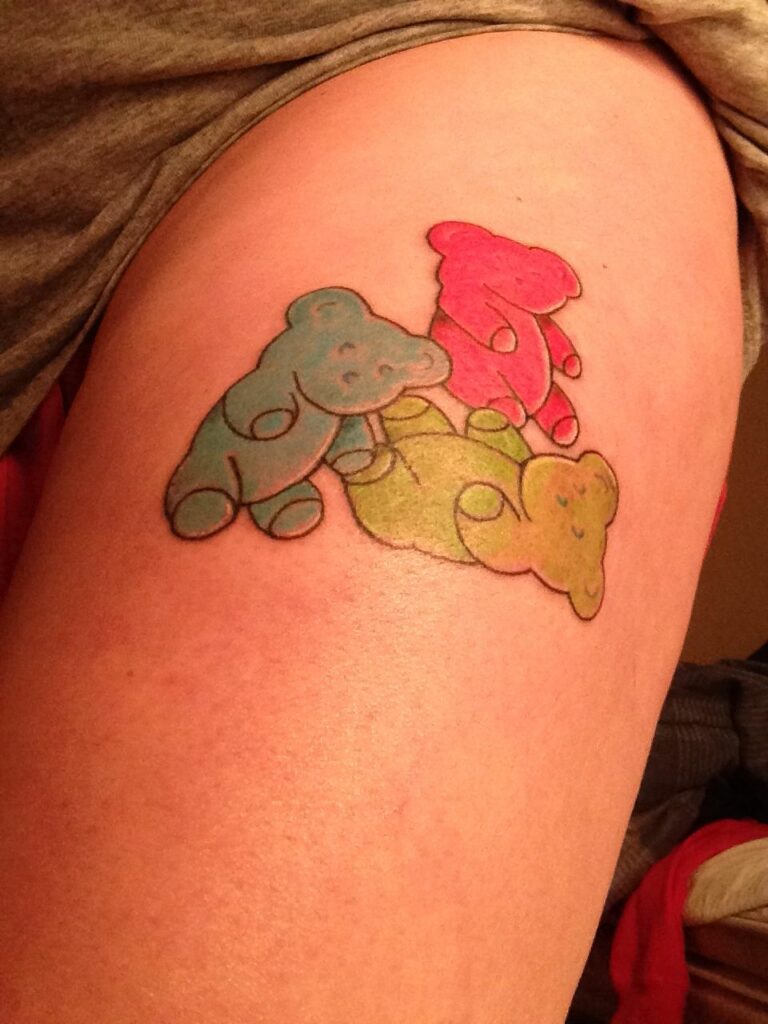 165+ Colorful Gummy Bear Tattoo Ideas (2024) - TattoosBoyGirl