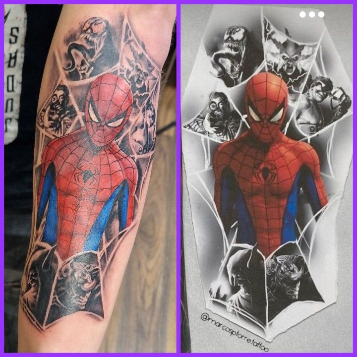 Spider Man Tattoos 118