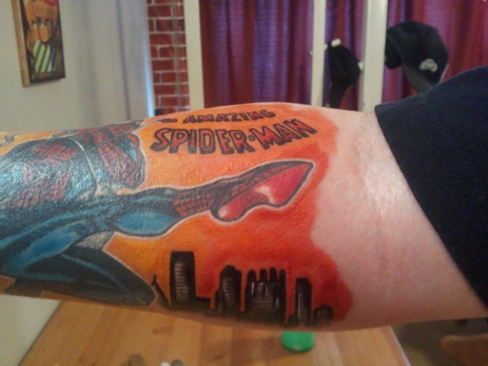 Spider Man Tattoos 124