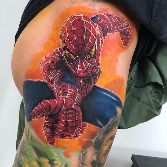 Spider Man Tattoos 171