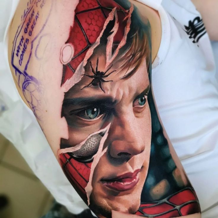 Spider Man Tattoos 174