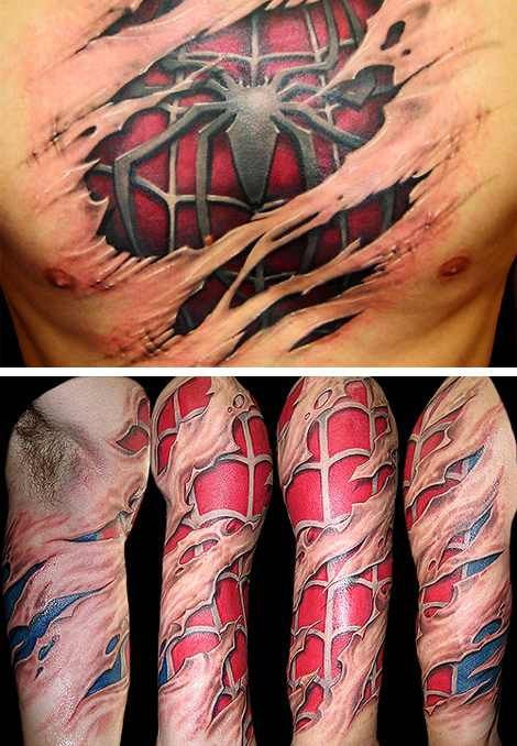 Spider Man Tattoos 193