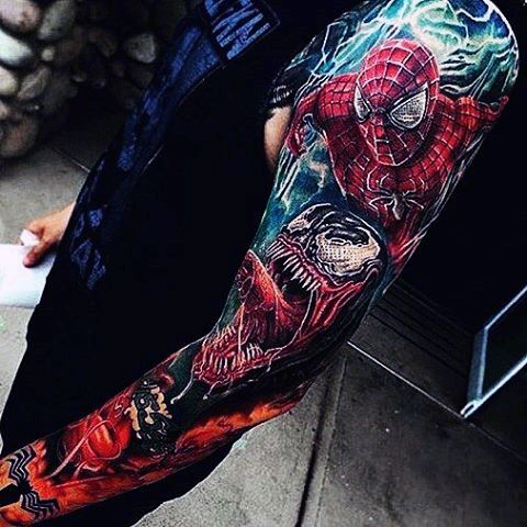 Spider Man Tattoos 211