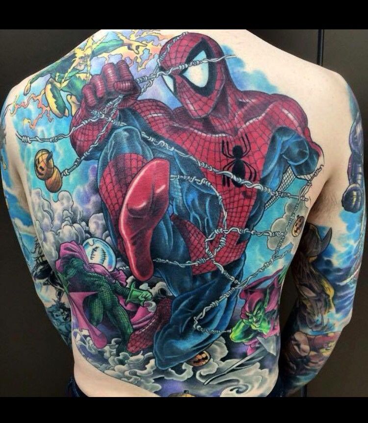 Spider Man Tattoos 90