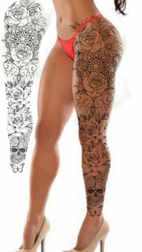 Leg Sleeve Tattoos 105