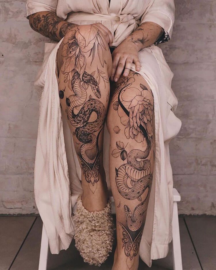 Leg Sleeve Tattoos 110