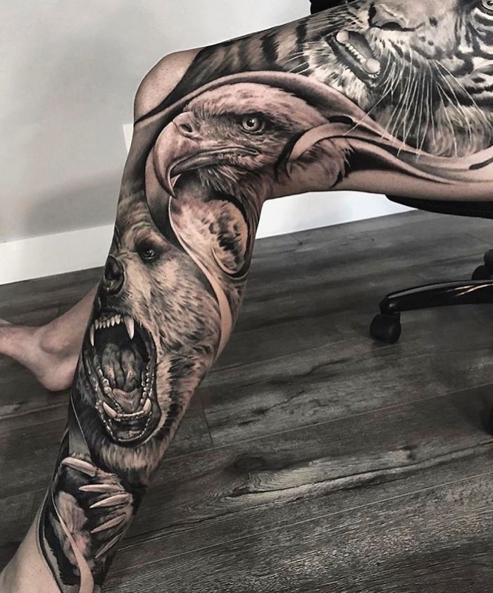 Leg Sleeve Tattoos 111