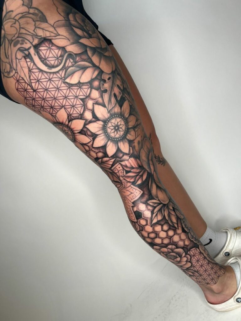 Leg Sleeve Tattoos 113