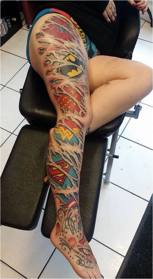 Leg Sleeve Tattoos 125