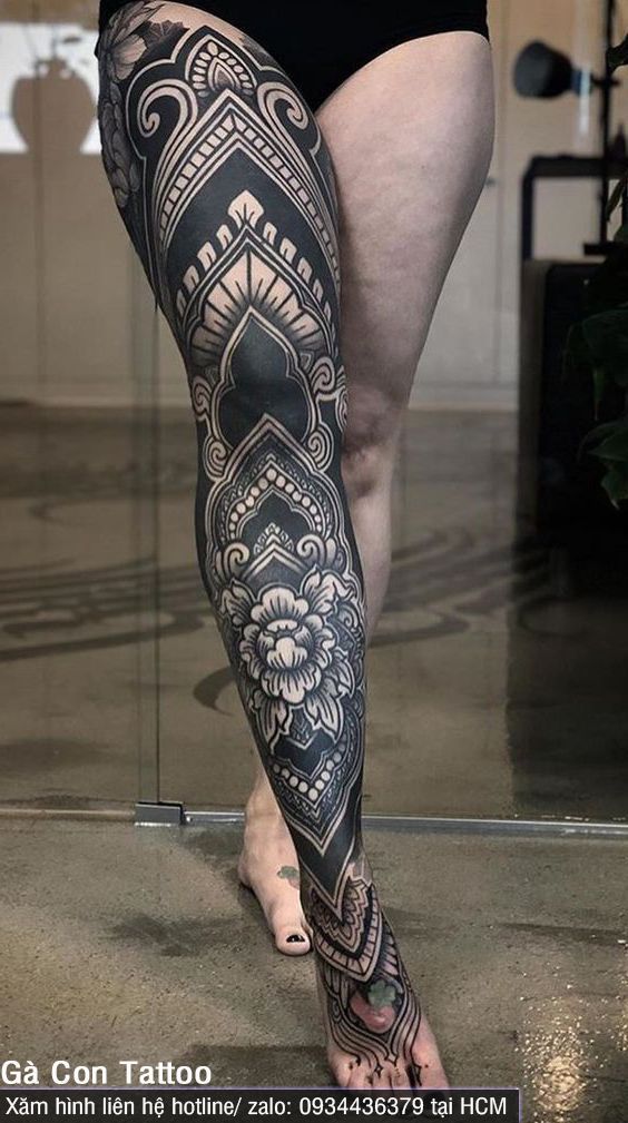 Leg Sleeve Tattoos 129