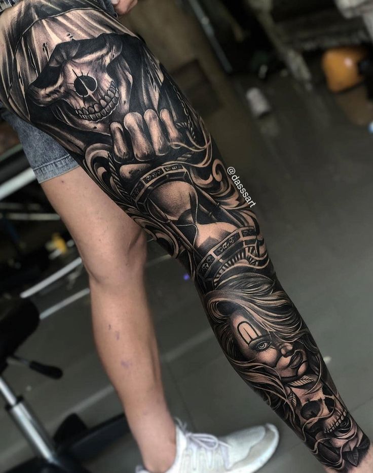 Leg Sleeve Tattoos 132