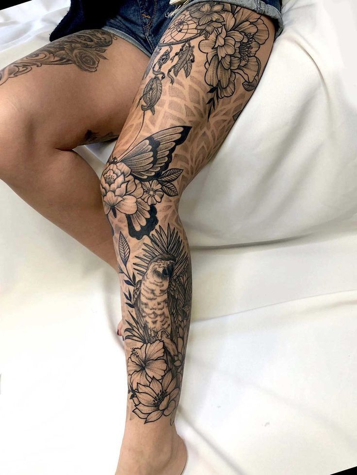 Leg Sleeve Tattoos 134