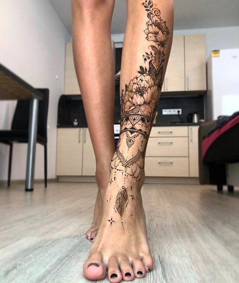 Leg Sleeve Tattoos 136