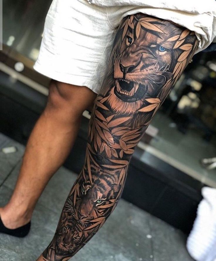 Leg Sleeve Tattoos 142