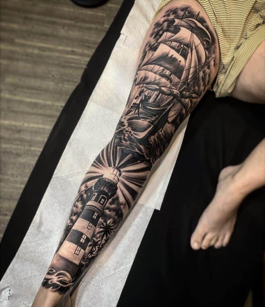 Leg Sleeve Tattoos 144