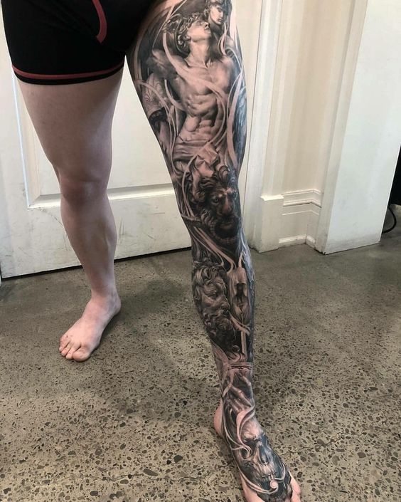 Leg Sleeve Tattoos 156