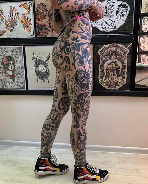 Leg Sleeve Tattoos 162