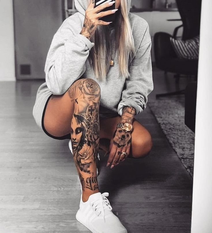 Leg Sleeve Tattoos 163