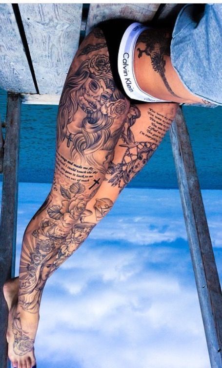 Leg Sleeve Tattoos 180