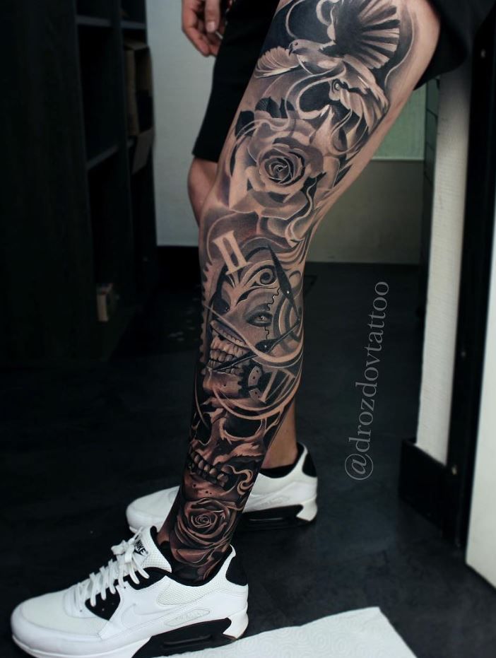 Leg Sleeve Tattoos 181