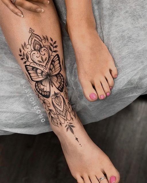 Leg Sleeve Tattoos 191
