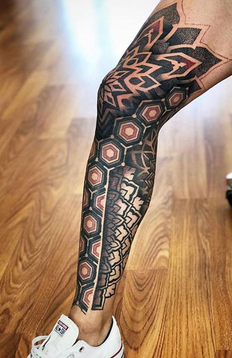 Leg Sleeve Tattoos 194