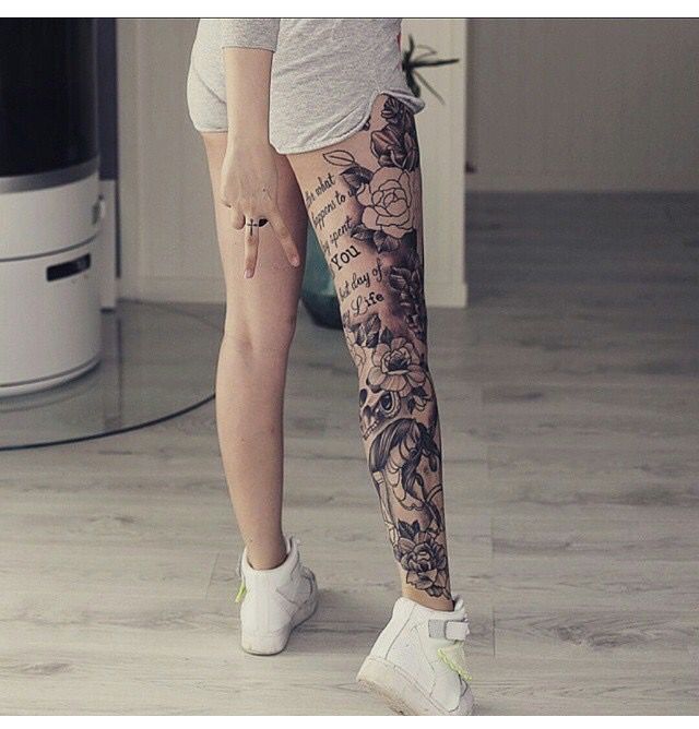 Leg Sleeve Tattoos 204