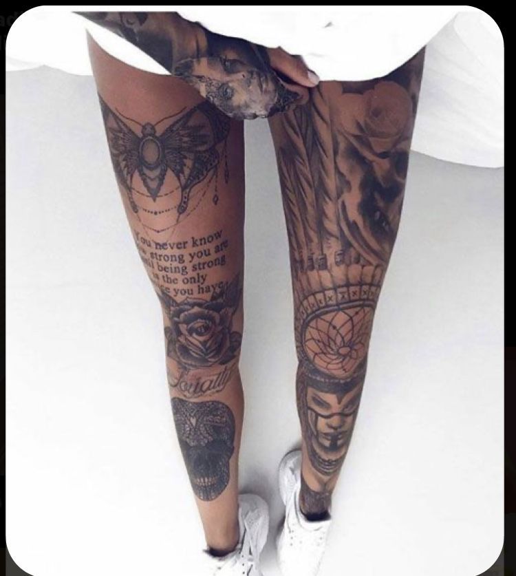 Leg Sleeve Tattoos 206