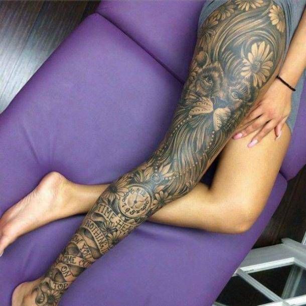 Leg Sleeve Tattoos 212