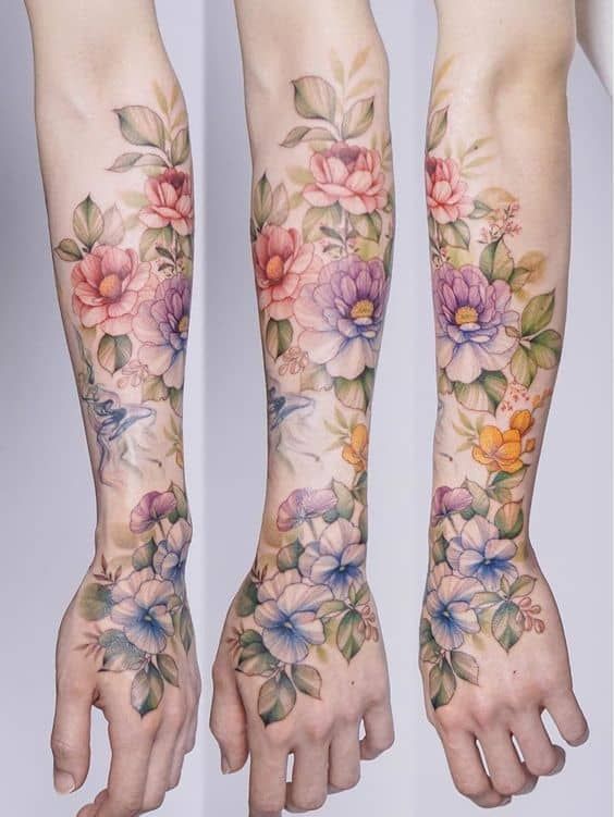 Leg Sleeve Tattoos 218