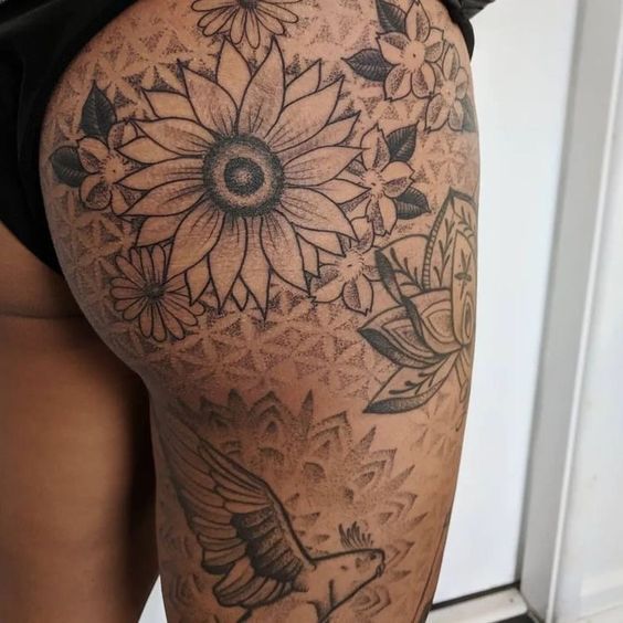 Leg Sleeve Tattoos 221