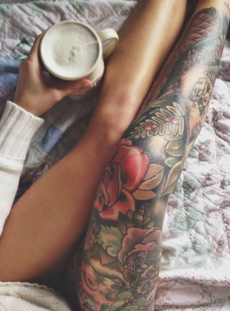 Leg Sleeve Tattoos 222