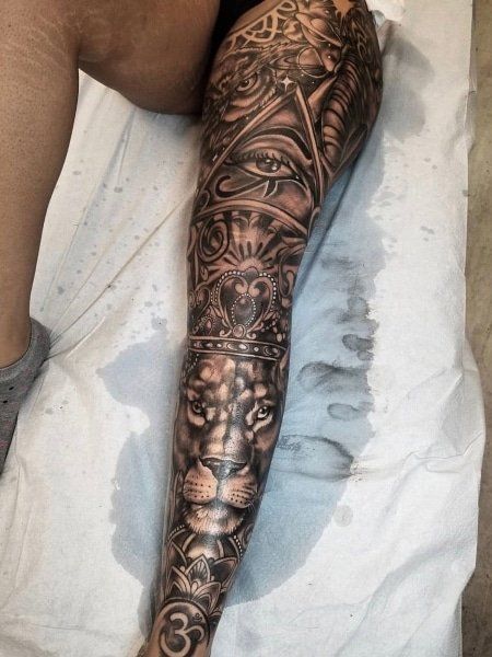 Leg Sleeve Tattoos 224