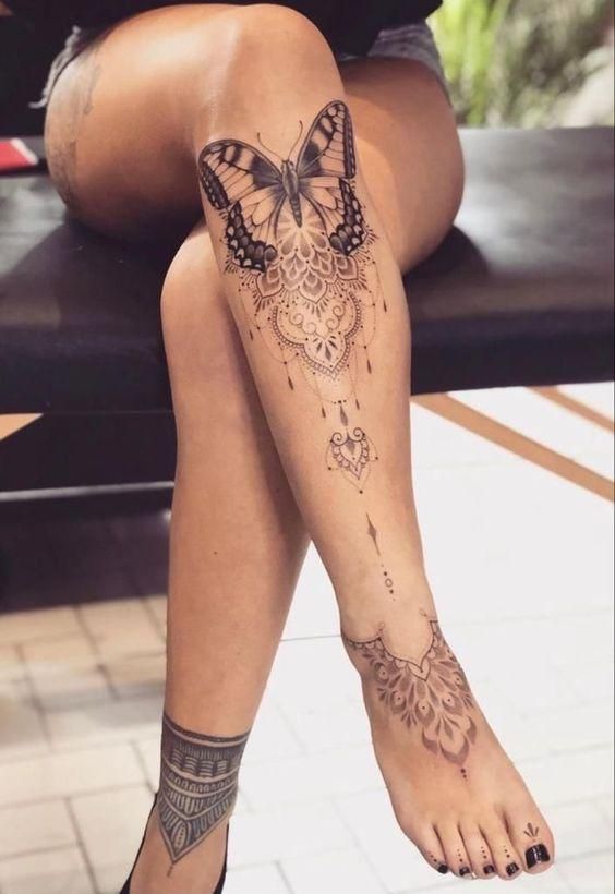 Leg Sleeve Tattoos 225