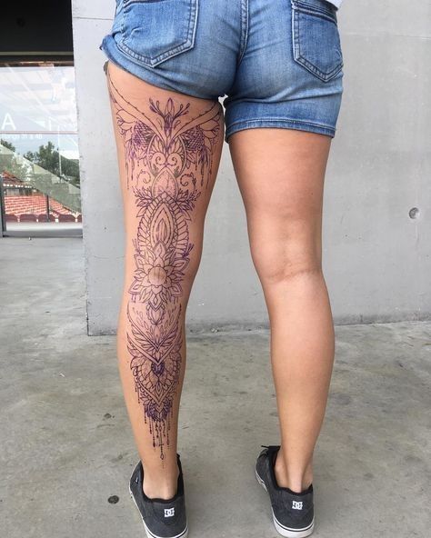 Leg Sleeve Tattoos 231