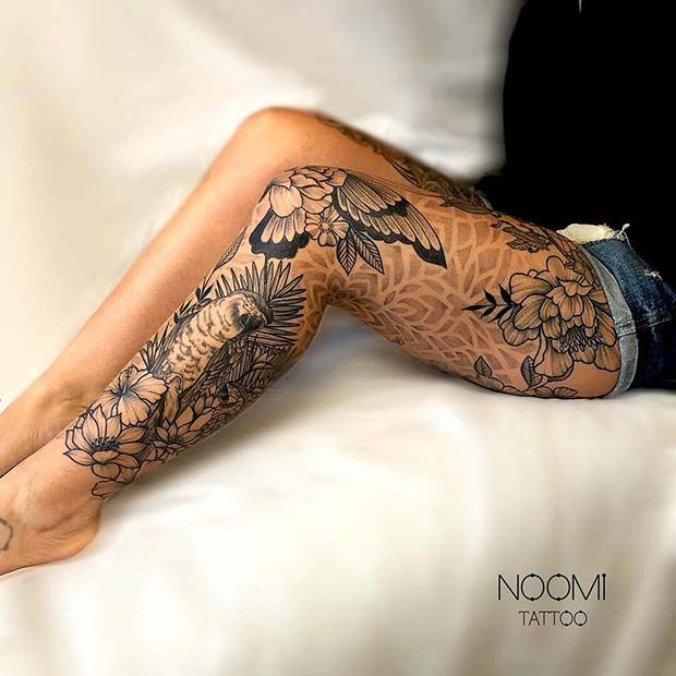 Leg Sleeve Tattoos 232