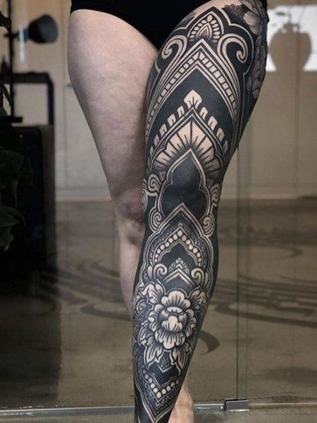 Leg Sleeve Tattoos 235