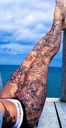 Leg Sleeve Tattoos 248