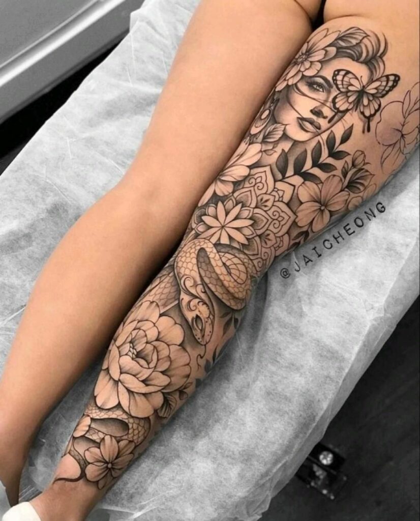 Leg Sleeve Tattoos 51