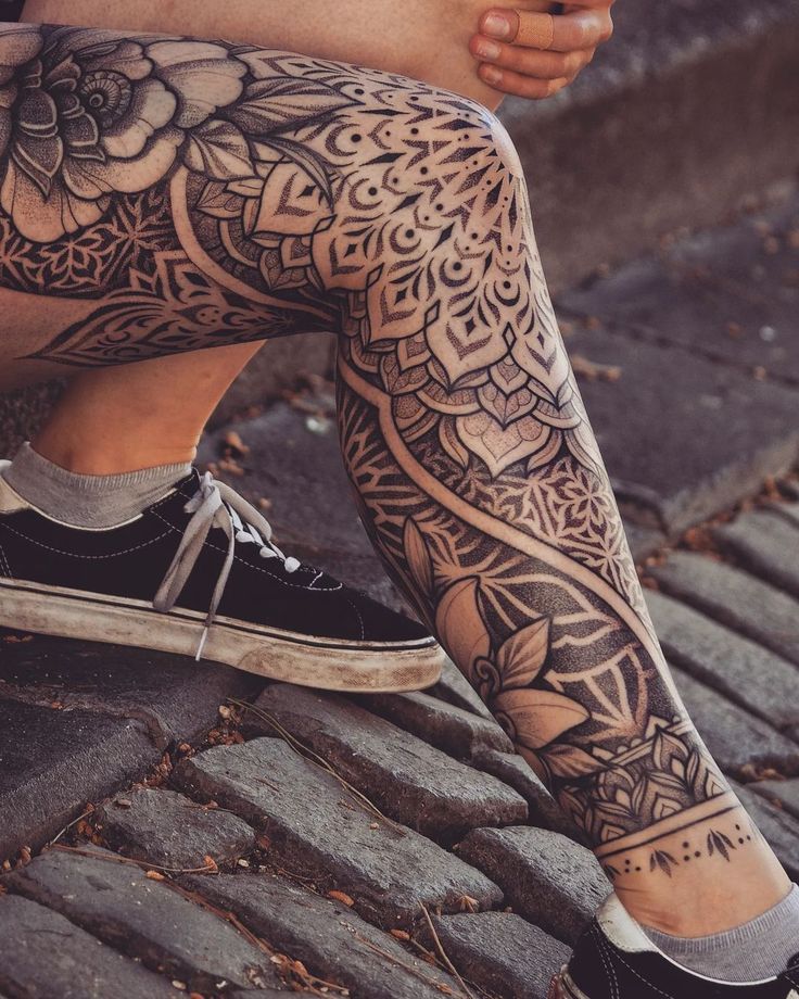 Leg Sleeve Tattoos 64