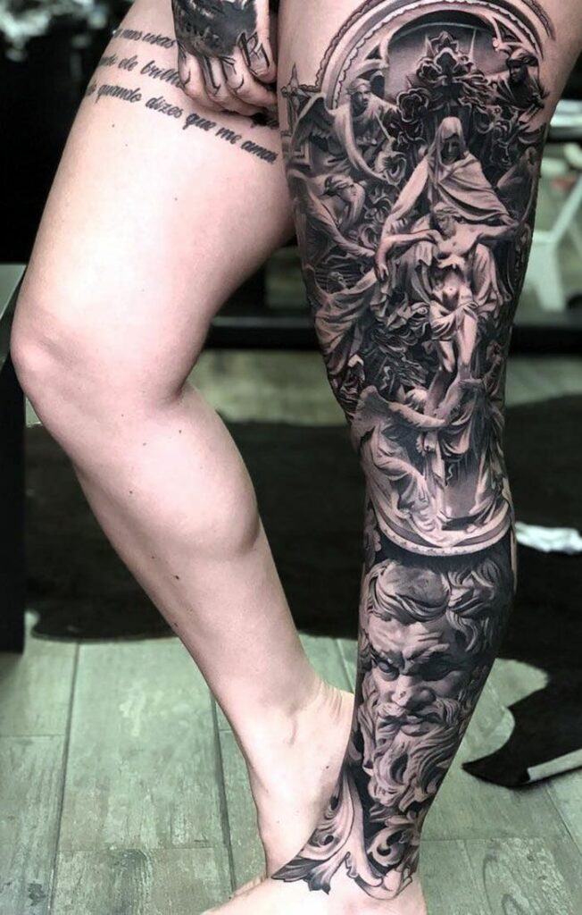 Leg Sleeve Tattoos 76