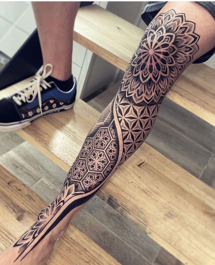 Leg Sleeve Tattoos 98