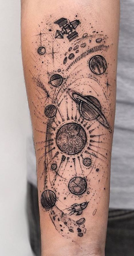Solar System Tattoos 110