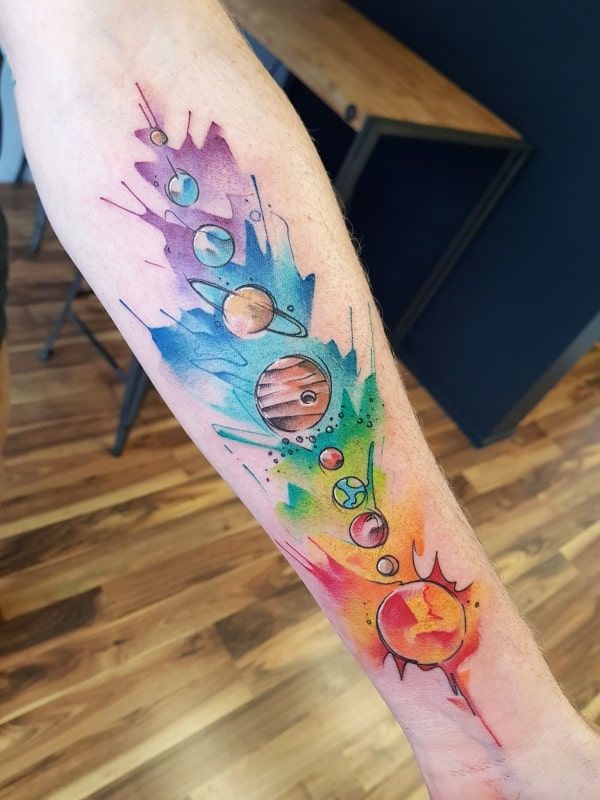 Solar System Tattoos 140