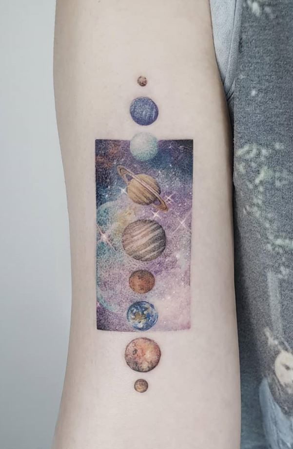 Solar System Tattoos 153